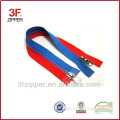 Colorful Tape Double Slider Plastic Zipper